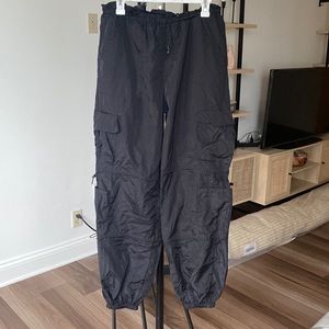 Mid Rise Drawstring Multi Pockets Casual Cargo Jogger